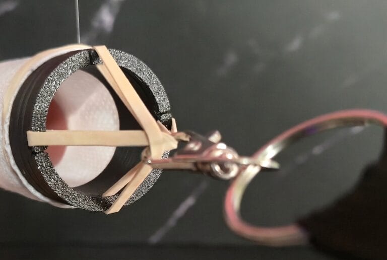 T-Tape Topper being used to tension