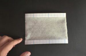 Removing the middle peel of t-tape