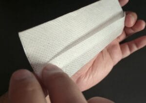 How to hold the t-tape before applying to penis