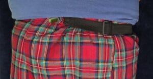 Picture of tugger strap buckle that can be adjusted to loosen or tighten tension